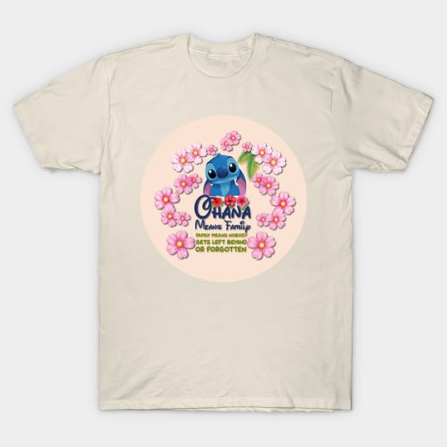 Oana means family | cute Stitch T-Shirt by PyGeek